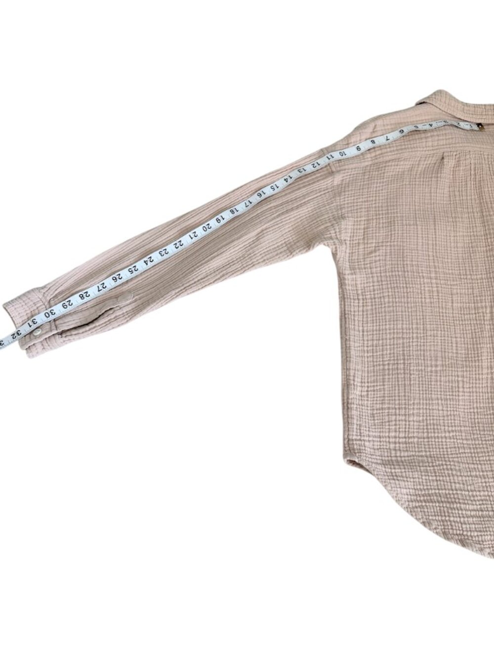 Lou & Grey Cotton Gauze Button Down Top Womens S Coastal - Picture 7 of 9